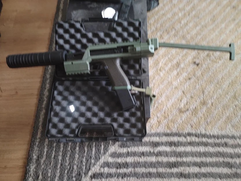 Bộ khung Carbine tối giản cho Novritsch SSP18 và Glock - Bản in 3D - Image 5
