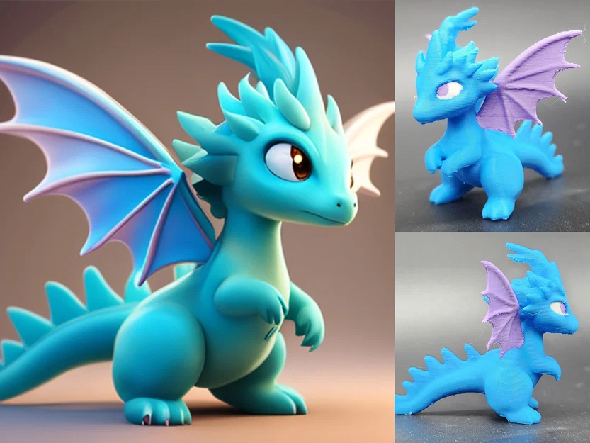 Rồng Cute do AI Thiết Kế (AI Designed Cute Dragon) - Image 1