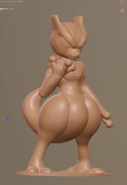 Mô hình tượng Mewtwo Pokemon - Bản in 3D chi tiết cực đẹp - Image 3