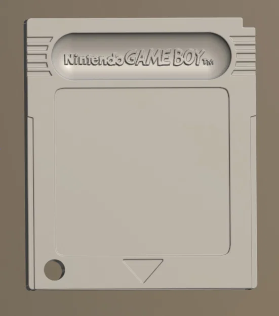 Móc khóa băng game Game Boy (Gameboy Cartridge Keychain) in 3D - Image 1