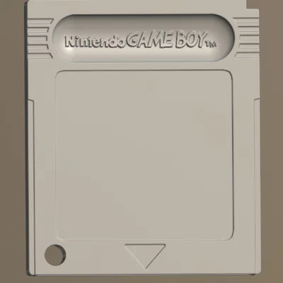 Móc khóa băng game Game Boy (Gameboy Cartridge Keychain) in 3D