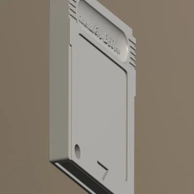 Móc khóa băng game Game Boy (Gameboy Cartridge Keychain) in 3D