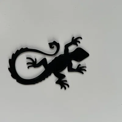 Mẫu trang trí tường hình thằn lằn 3D đẹp mắt (Lezard Wall Art #3)