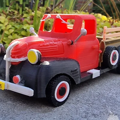 Mô hình xe bán tải cổ điển Dodge 1946 in 3D đẹp mắt