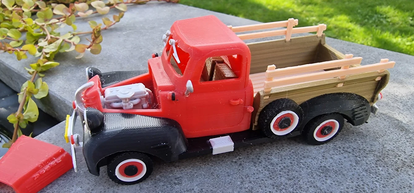 Mô hình xe bán tải cổ điển Dodge 1946 in 3D đẹp mắt - Image 5