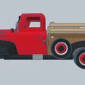Mô hình xe bán tải cổ điển Dodge 1946 in 3D đẹp mắt - Thumbnail 7