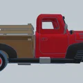 Mô hình xe bán tải cổ điển Dodge 1946 in 3D đẹp mắt - Thumbnail 8