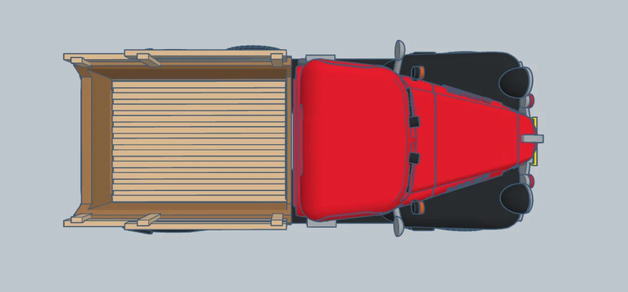 Mô hình xe bán tải cổ điển Dodge 1946 in 3D đẹp mắt - Image 11
