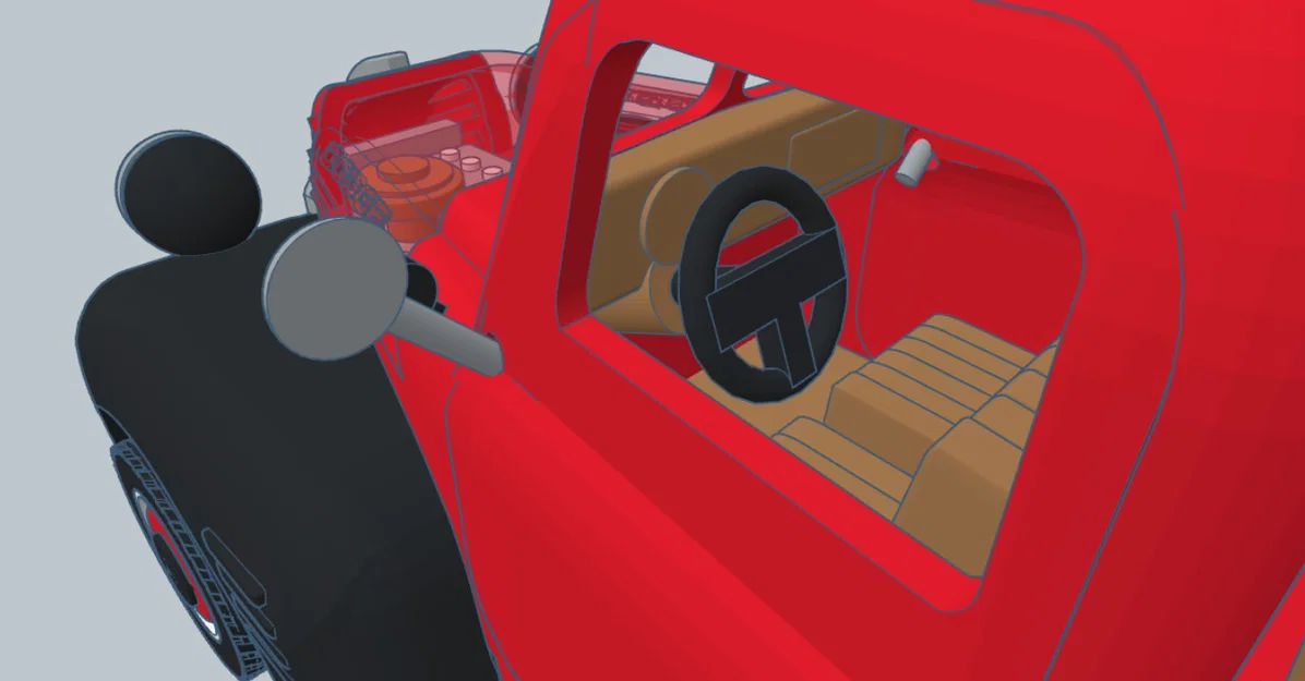 Mô hình xe bán tải cổ điển Dodge 1946 in 3D đẹp mắt - Image 12