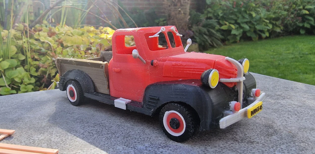 Mô hình xe bán tải cổ điển Dodge 1946 in 3D đẹp mắt - Image 22
