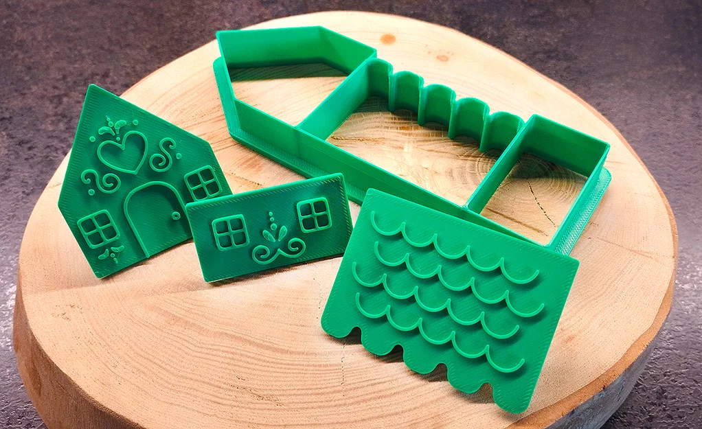 Ngôi nhà Gingerbread mini - Khuôn cắt bánh + stamp - Image 2