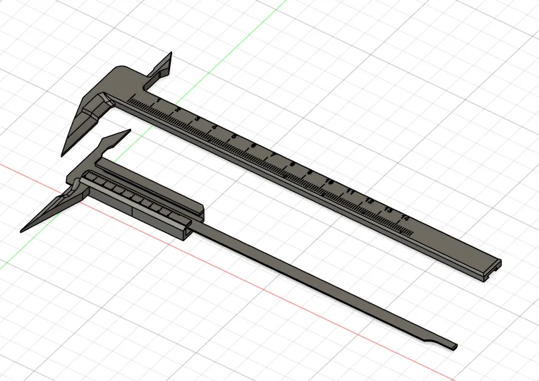 Thước cặp cơ khí in 3D độ chính xác 0.02mm (Precision Calipers) - Image 2