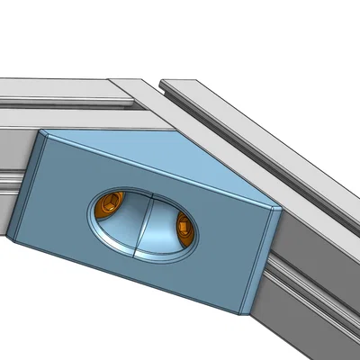 Bát góc 1515 Profile Corner Bracket (M3) cho Voron 0