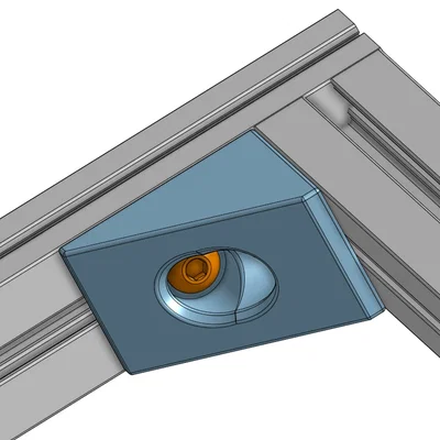 Bát góc 1515 Profile Corner Bracket (M3) cho Voron 0