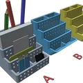 Khay đựng bút để bàn đa năng (3 mẫu) - In 3D dễ dàng không cần support - Thumbnail 1