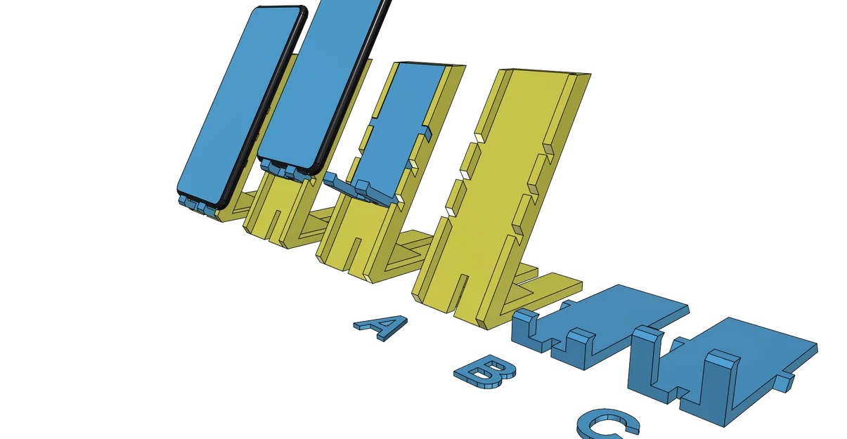 Giá đỡ điện thoại 3D đa năng, có thể tùy chỉnh 3 cấp độ siêu tiện lợi - Image 3
