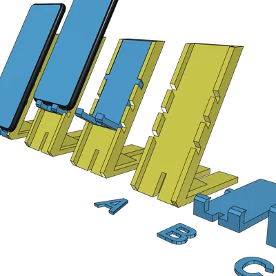 Giá đỡ điện thoại 3D đa năng, có thể tùy chỉnh 3 cấp độ siêu tiện lợi