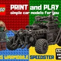 Mô hình 3D xe chiến đấu Orc WARMOBILE Speedster cho fan LEGO - Thumbnail 1