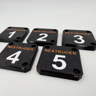 Prusa XL: Nắp Planetary Gear Nextruder có đánh số