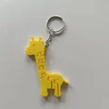 Mô hình móc khóa hươu cao cổ linh hoạt (Flexi Giraffe Pendant) in 3D - Thumbnail 1