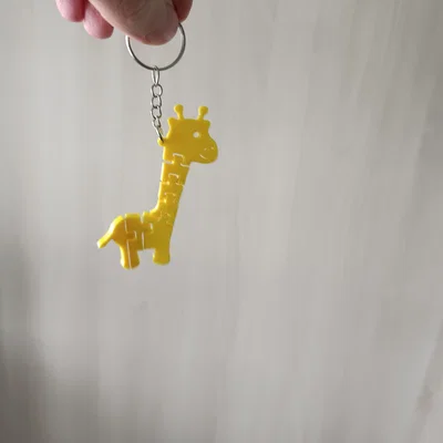Mô hình móc khóa hươu cao cổ linh hoạt (Flexi Giraffe Pendant) in 3D