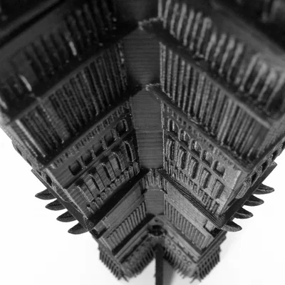 Mô hình 3D tháp Orthanc - Chúa Tể Những Chiếc Nhẫn