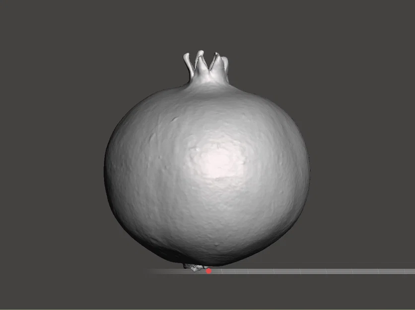 Mô hình quả lựu 3D (Pomegranate 3D Scanned) trang trí chân thực - Image 1
