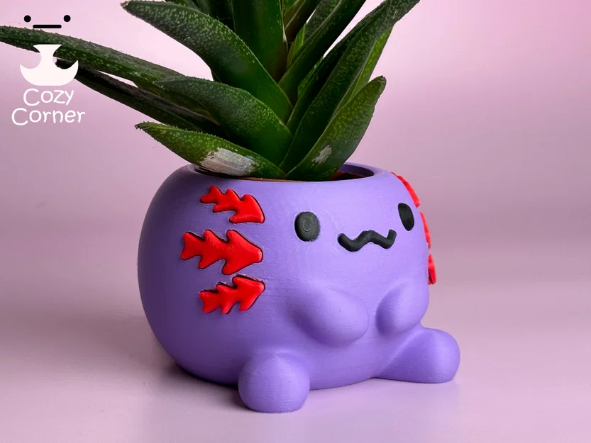Chậu cây Axolotl (Axolotl Planter) siêu dễ thương - Image 1