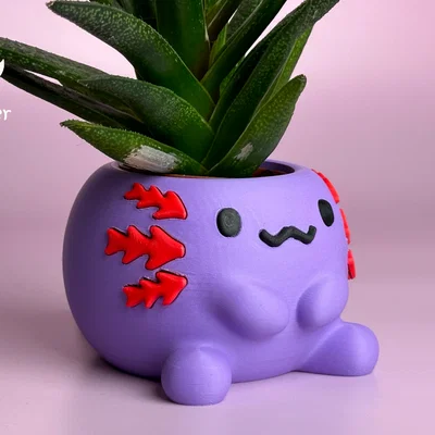 Chậu cây Axolotl (Axolotl Planter) siêu dễ thương
