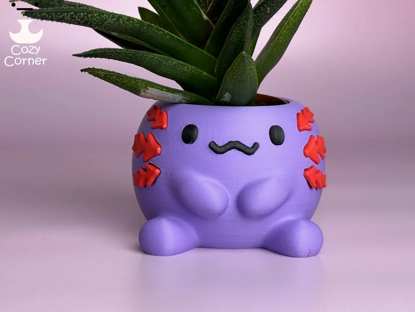 Chậu cây Axolotl (Axolotl Planter) siêu dễ thương - Image 2