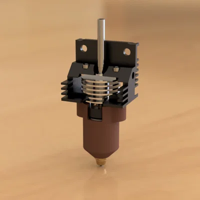 Hotend Creality K1/K1C (Clone thay thế) - CAD Model lắp ráp