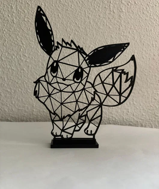 Mô hình trang trí Eevee phong cách Geometric 3D ấn tượng - Image 1