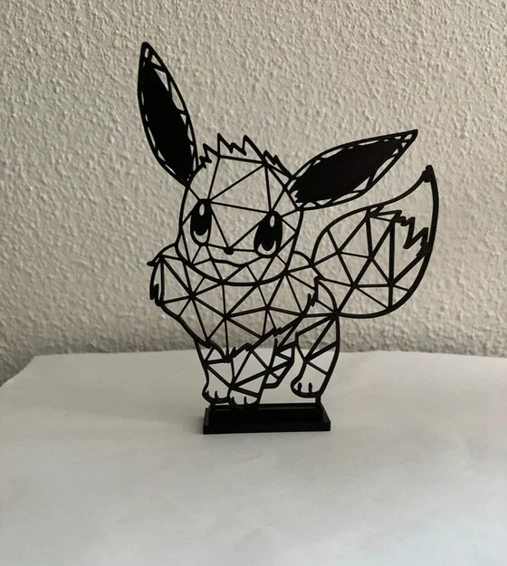 Mô hình trang trí Eevee phong cách Geometric 3D ấn tượng - Image 2