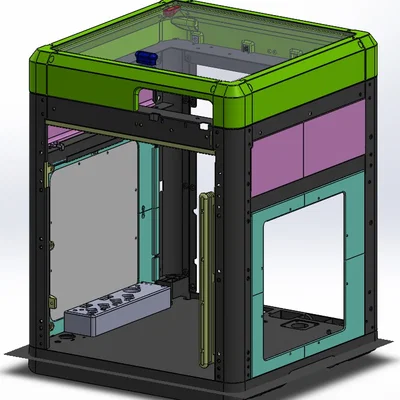 Enclosure cho Flashforge Adventurer 5M (siêu gọn, nhiều tuỳ chọn mở)