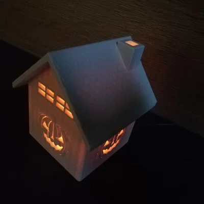 Ngôi nhà nến Halloween - Mô hình 3D trang trí độc đáo