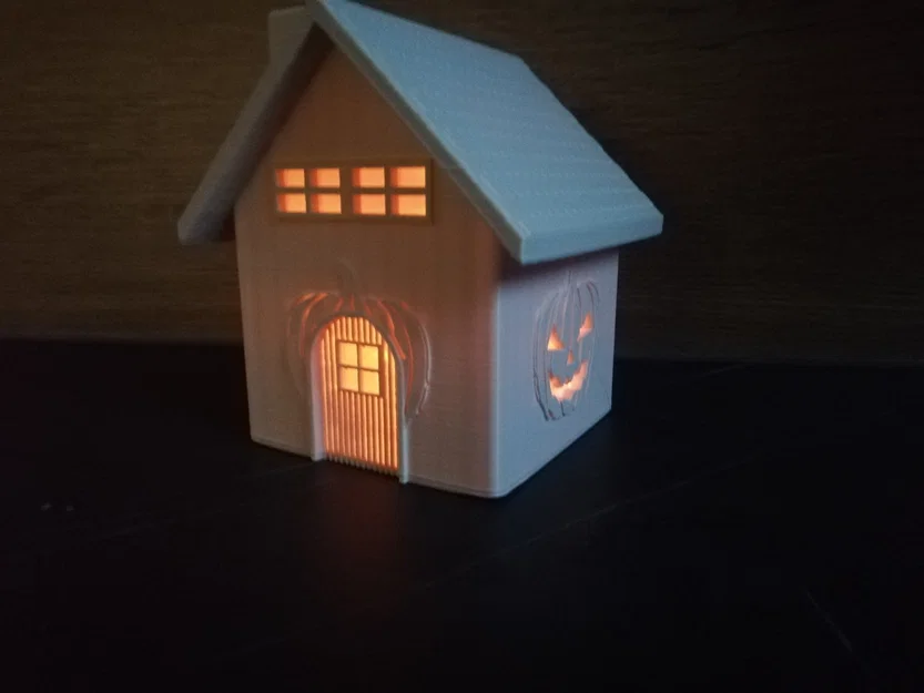 Ngôi nhà nến Halloween - Mô hình 3D trang trí độc đáo - Image 2