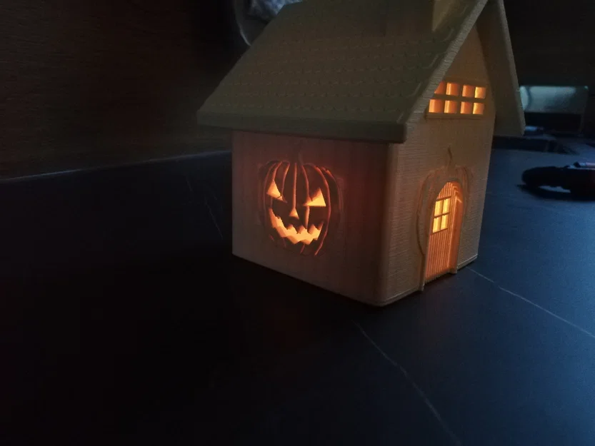 Ngôi nhà nến Halloween - Mô hình 3D trang trí độc đáo - Image 3
