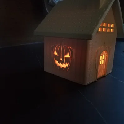 Ngôi nhà nến Halloween - Mô hình 3D trang trí độc đáo