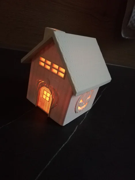 Ngôi nhà nến Halloween - Mô hình 3D trang trí độc đáo - Image 4