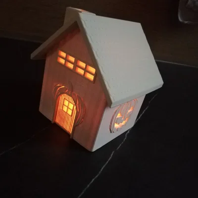 Ngôi nhà nến Halloween - Mô hình 3D trang trí độc đáo