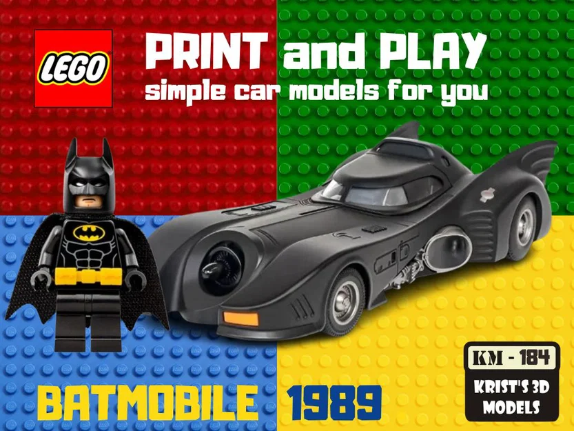 Mô hình 3D xe LEGO Batmobile 1989 độc đáo cho người yêu Batman - Image 1