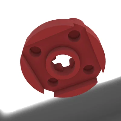 Mô hình LEGO Round Plate 2X2 (Tấm tròn 2x2) để in 3D