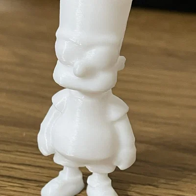 Mô hình Bart Simpson 3D để bàn - Tối ưu cho tô màu thủ công