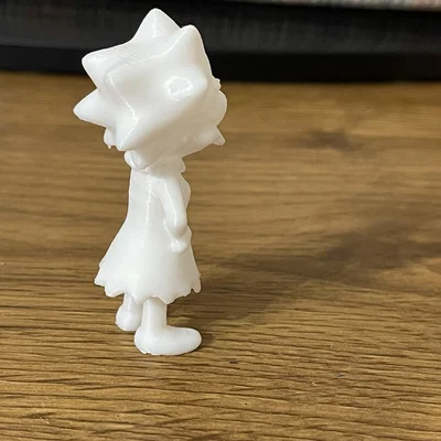 Mô hình 3D Lisa Simpson đứng - Tự tay tô màu nhân vật hoạt hình
