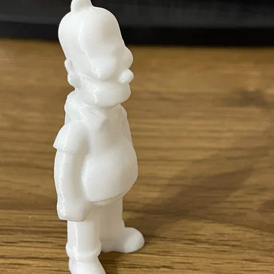 Mô hình 3D Homer Simpson đứng - Dễ dàng tô màu sáng tạo tại nhà