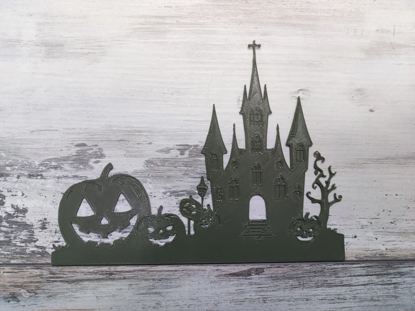 Trang trí treo tường Halloween: Mô hình Ngôi nhà ma ám (Haunted House) - Image 3