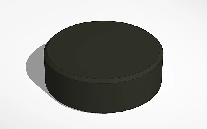 Mô hình Hockey Puck (Quả bóng khúc côn cầu) dễ in 3D tại nhà - Image 1