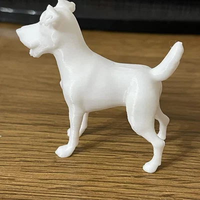 Mô hình chú chó 3D đáng yêu - Dễ dàng in và thỏa sức tô màu