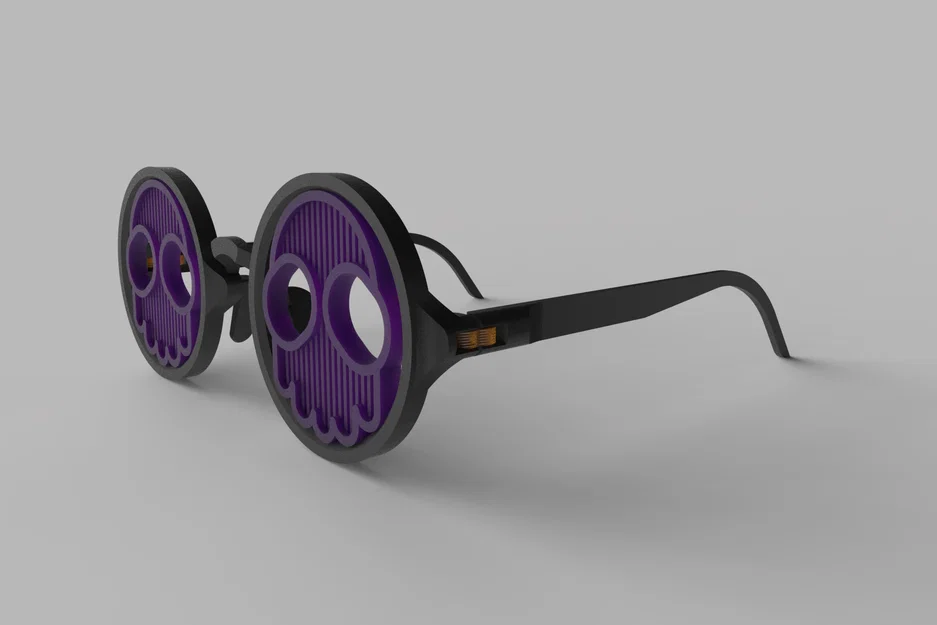 Kính mắt Halloween hình đầu lâu in 3D cực chất - Image 3