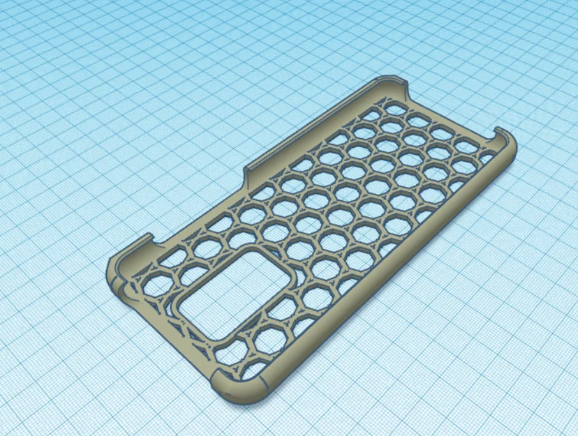 Ốp lưng Redmi Note 9 thiết kế dạng lưới tổ ong in 3D độc đáo - Image 1